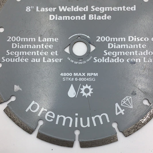 8" QEP Segment Diamond Blade